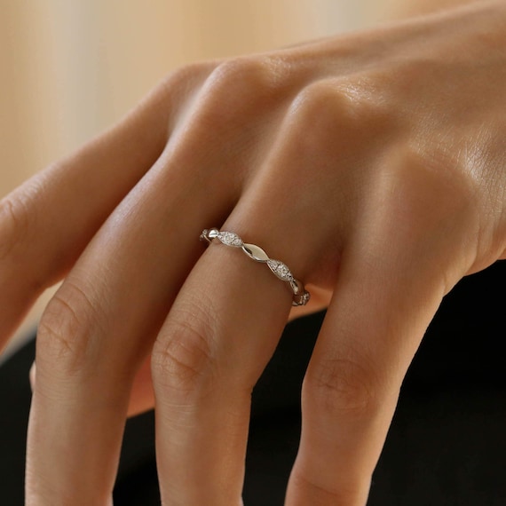 MARQUISE STERLING SILVER RING THIN SILVER MARQUISE STERLING SILVER RING THIN SILVER