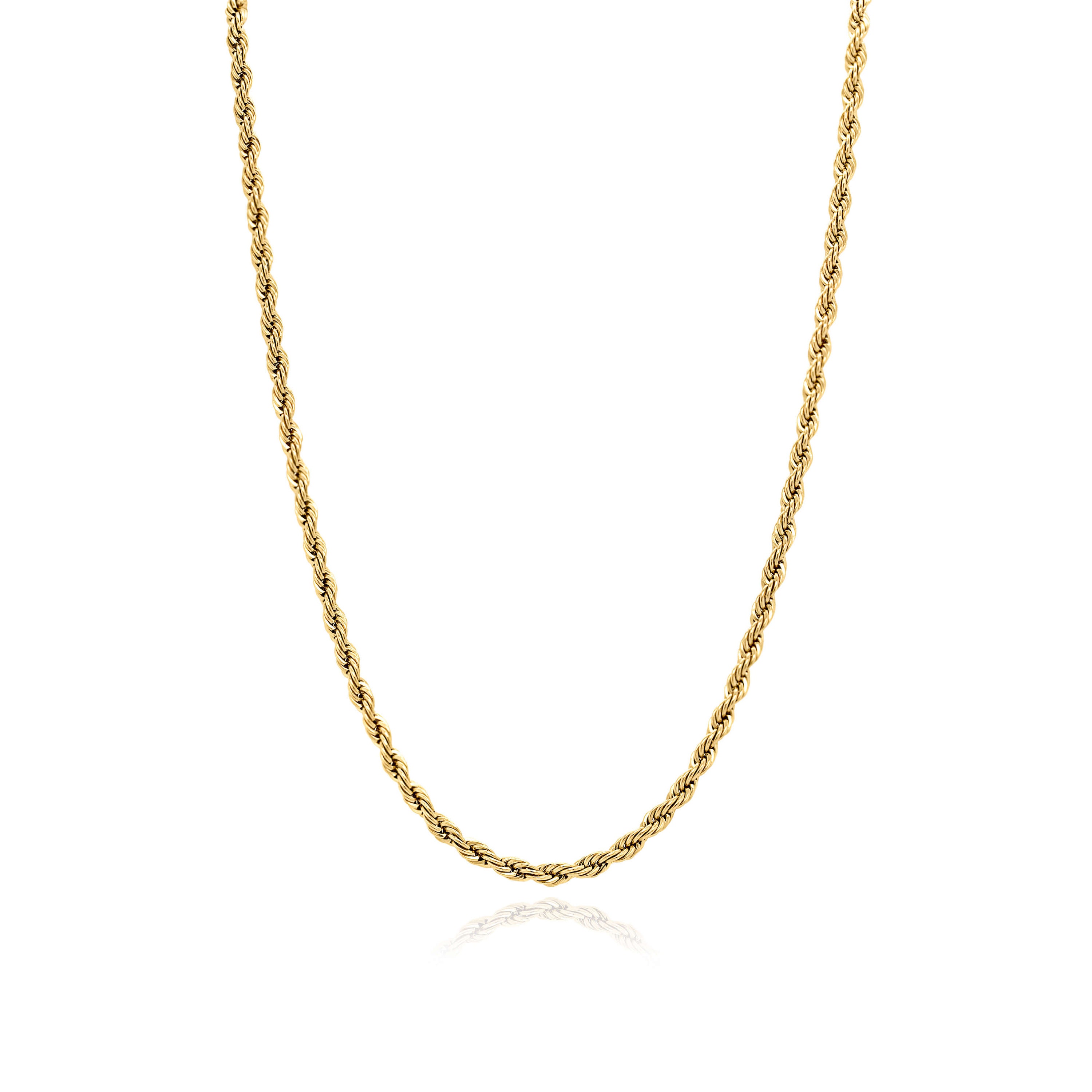 Delicate Rope Chain Layering Necklace - 2mm Twist Chain - Classic ...