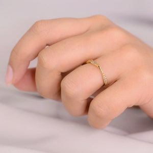 Adjustable Organic Ring in 14K Gold Vermeil, 14K Rose Gold Vermeil or Rhodium over Sterling Silver image 2