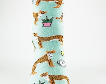 Leopard | cozy fun socks, cool design, gift idea