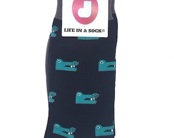 Crocodile Sock | cozy fun socks, cool design, gift idea