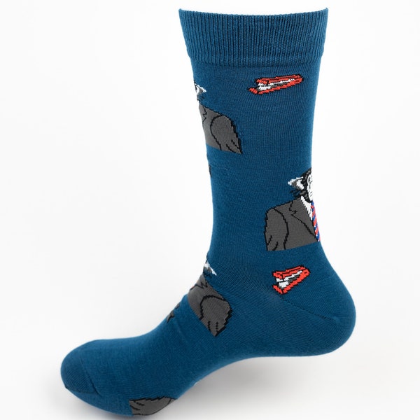 Mr Monkey Socke | gemütliche lustige Socken, cooles Design, Geschenkidee