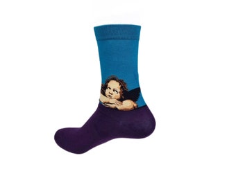 Raphael's Angel Art Sock | cozy fun socks, cool design, gift idea