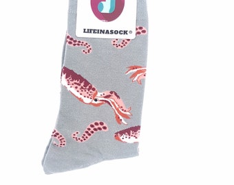 Calamari-Socke | gemütliche lustige Socken, cooles Design, Geschenkidee