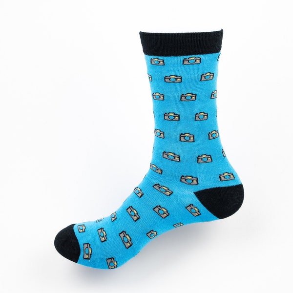 Chaussette de photographie | chaussettes amusantes et confortables, design cool, idée cadeau