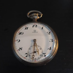 Beautiful Omega watch to pocket watch automatic movement pocket / Silver