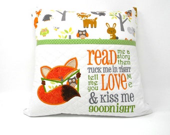 Owl Lady Love Reading Quilted Pillow Case GFTOTL2988 main image 0
