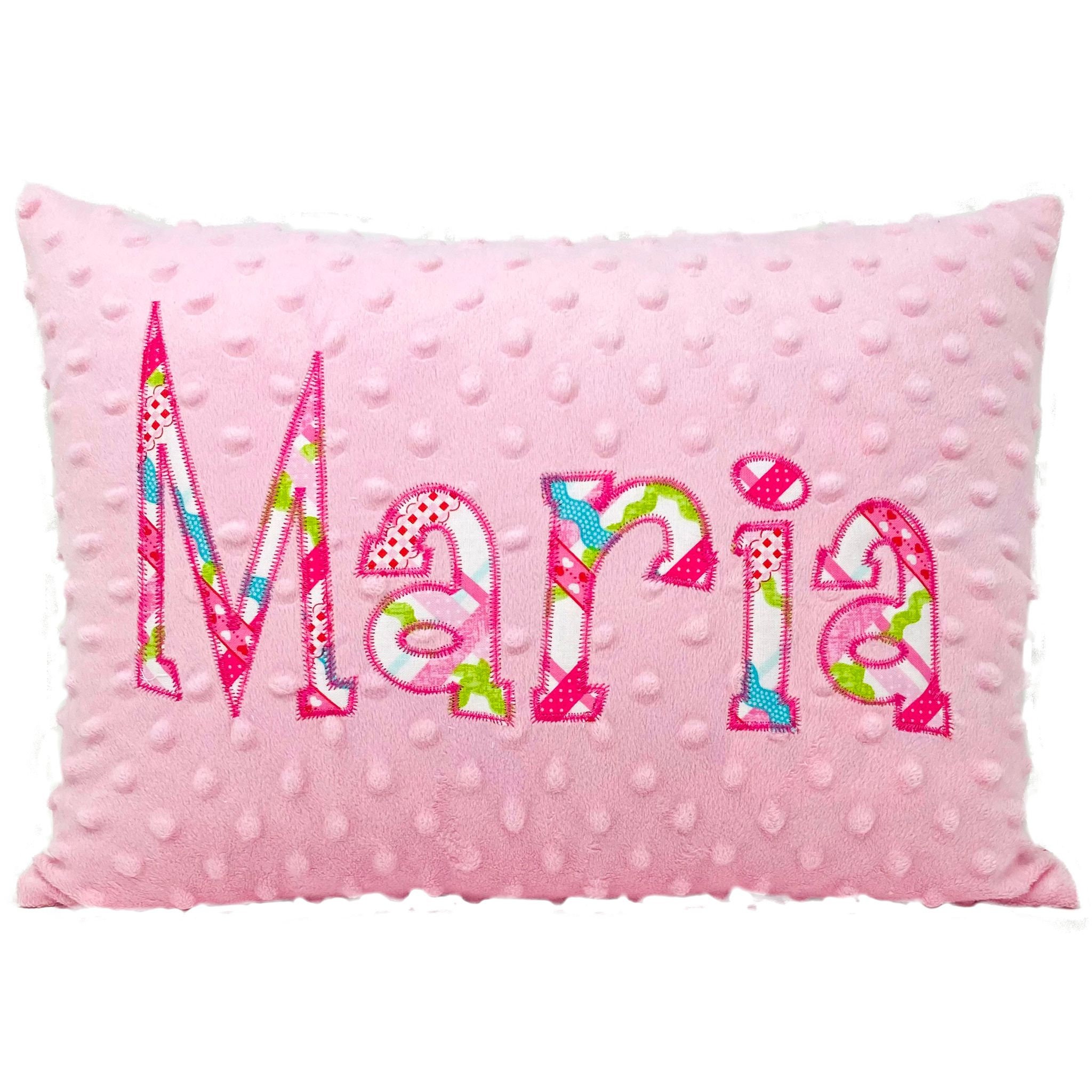 Personalized Pink Throw Pillow for Girls | Etsy