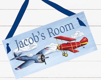 Monogrammed Me Personalized All Over Print Little Buddy Bag Blue Airplane with Custom Vinyl Name Monogrammed Me Personalized All Over Print Little Buddy Bag Blue Airplane with Custom Vinyl Name