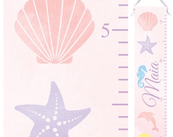 Under The Ocean Growth Chart  - Personalized Height Chart Ruler