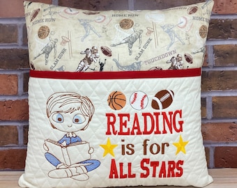 Sports Reading Pillow