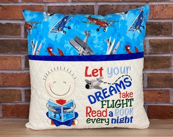Airplanes Reading Pillow