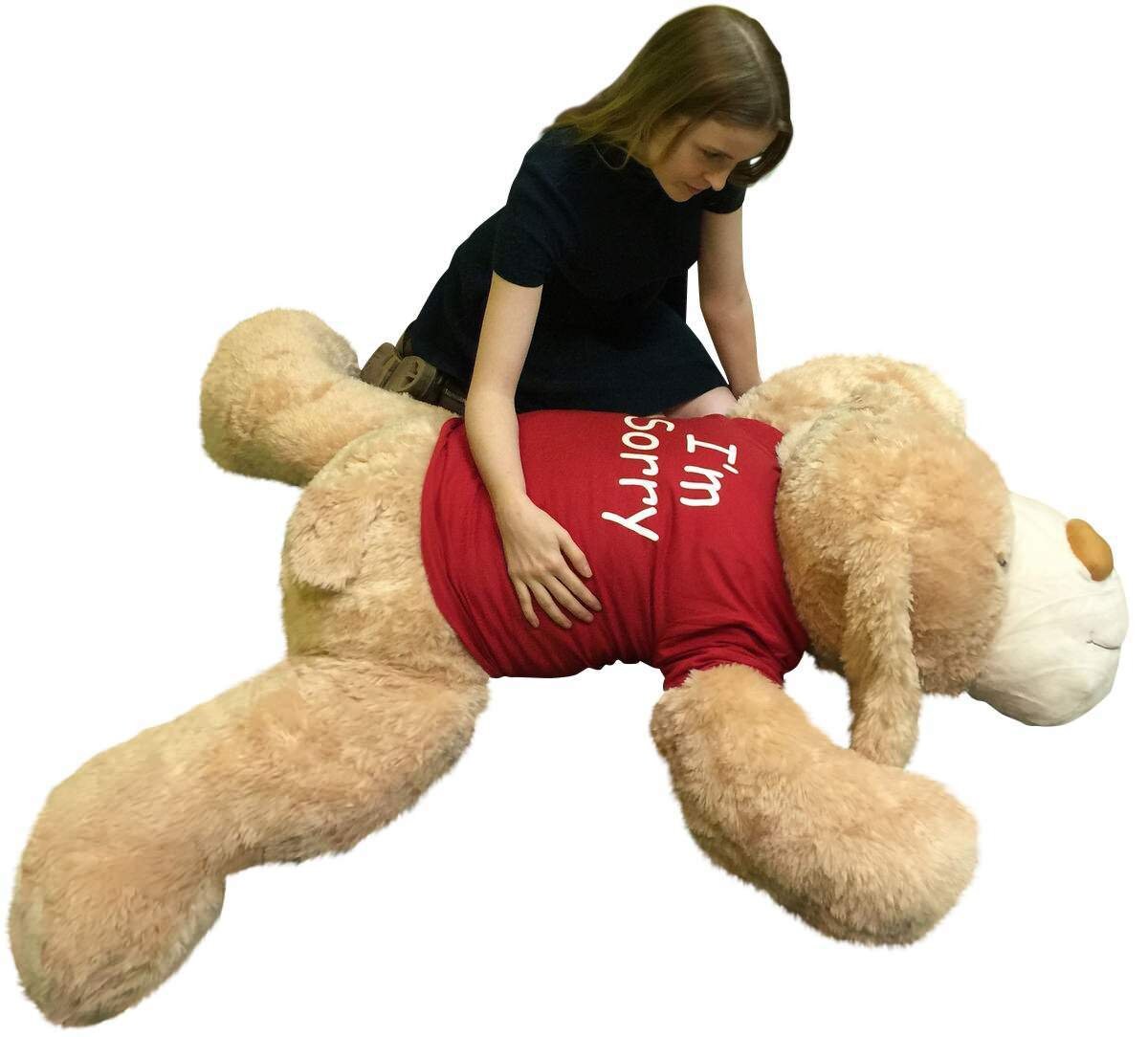 big stuffed animal dog