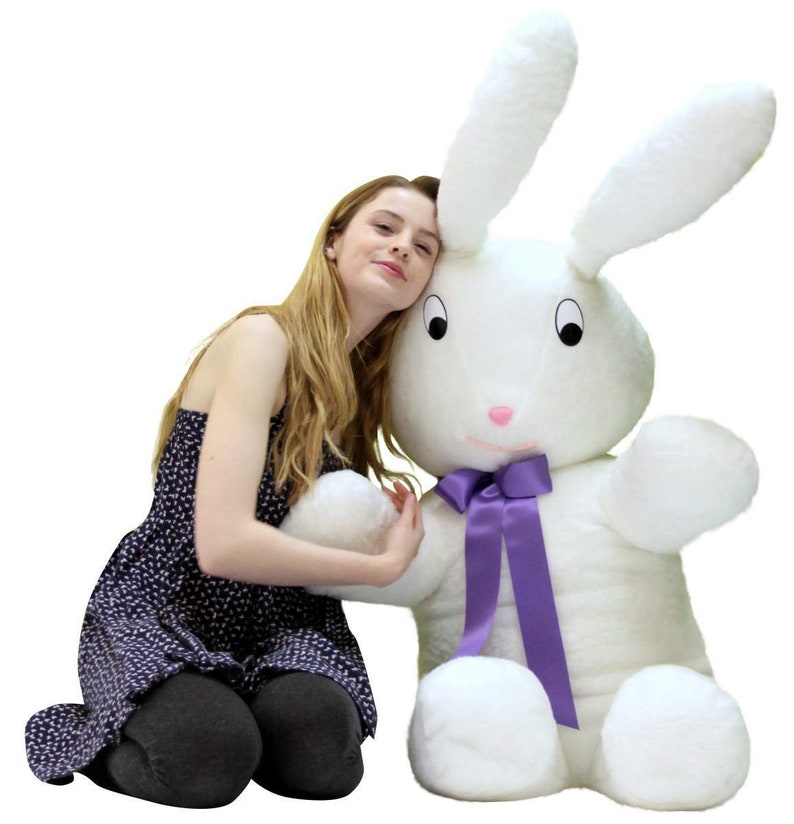 Giant Stuff Rabbit American Made Giant Stuffed Bunny 60 Inch Soft Big Plush 5 - Etsy