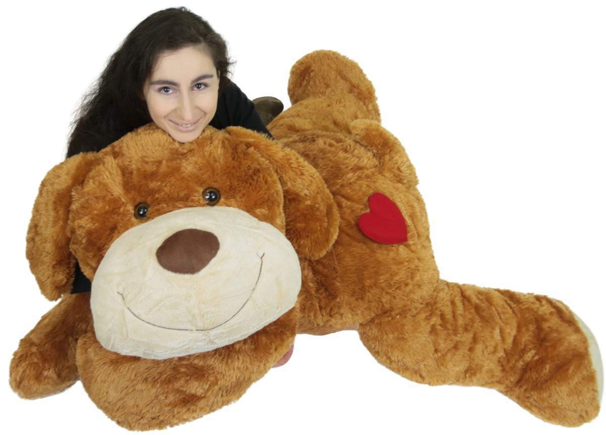 Big Plush Oso de peluche gigante personalizado de 5 pies de alto, tu nombre  o mensaje impreso en el lazo de cinta de cuello de color azul del oso