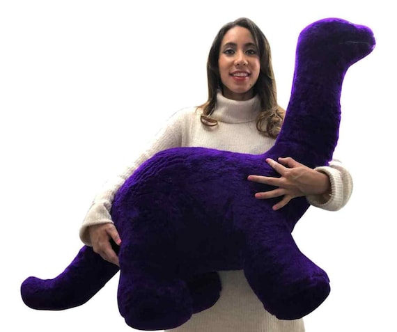 American Made Giant Stuffed Purple Dinosaur Soft Plush