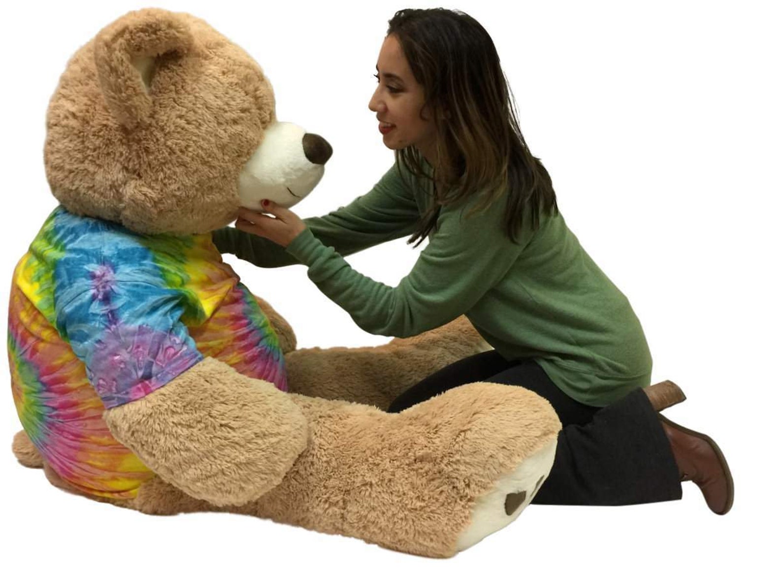 Big Plush Giant Teddy Bear 5 Feet Tall Wears Removable Tie Dye | Etsy