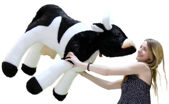 large stuffed cow