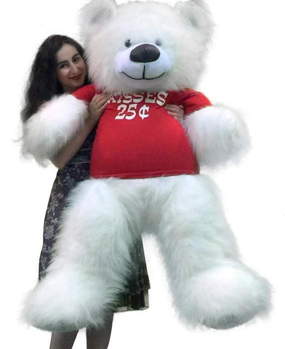 white teddy bear valentines day