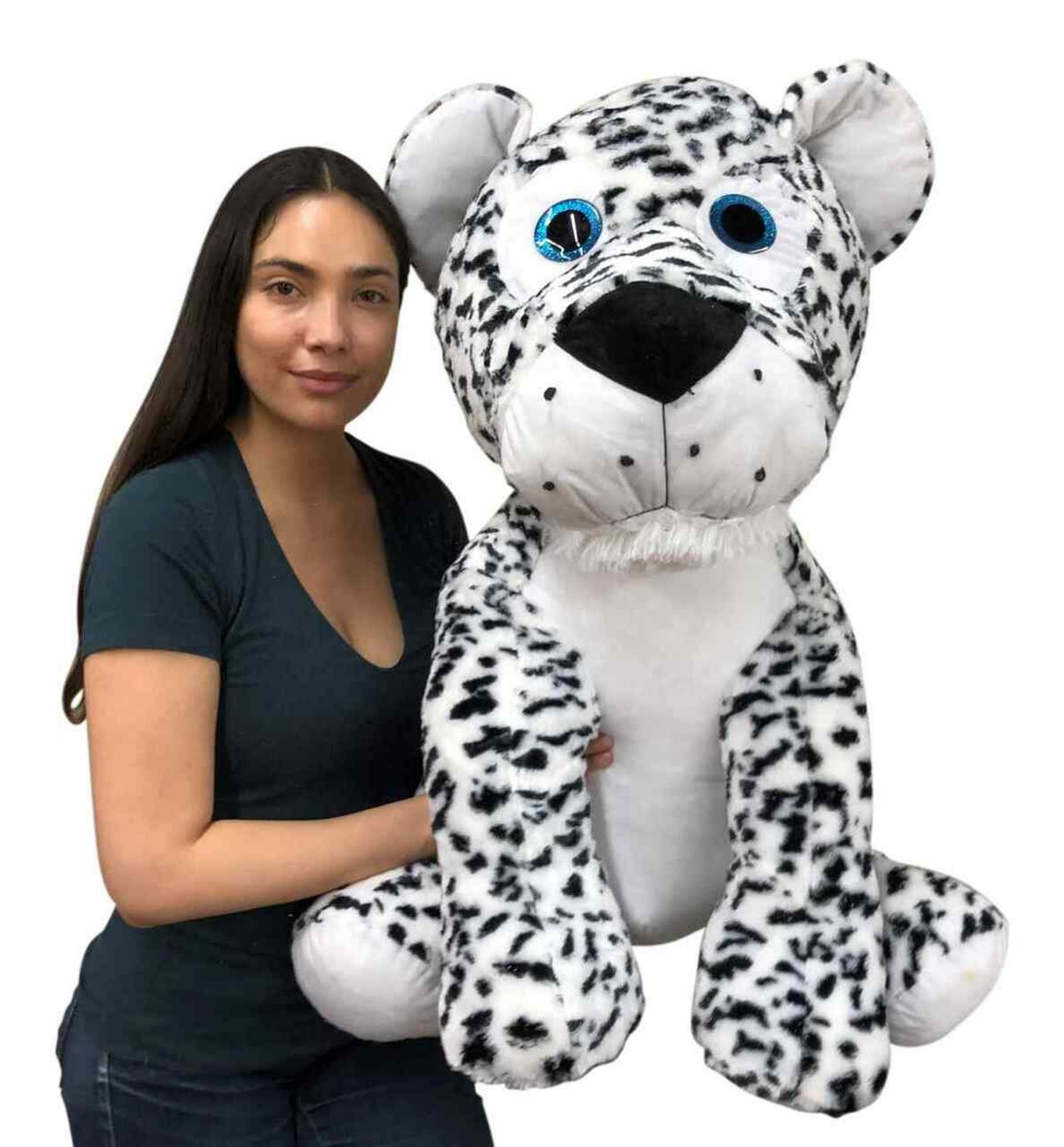 Big Plush® Giant Stuffed Snow Leopard 36 Inches 91 Cm Soft Big Etsy