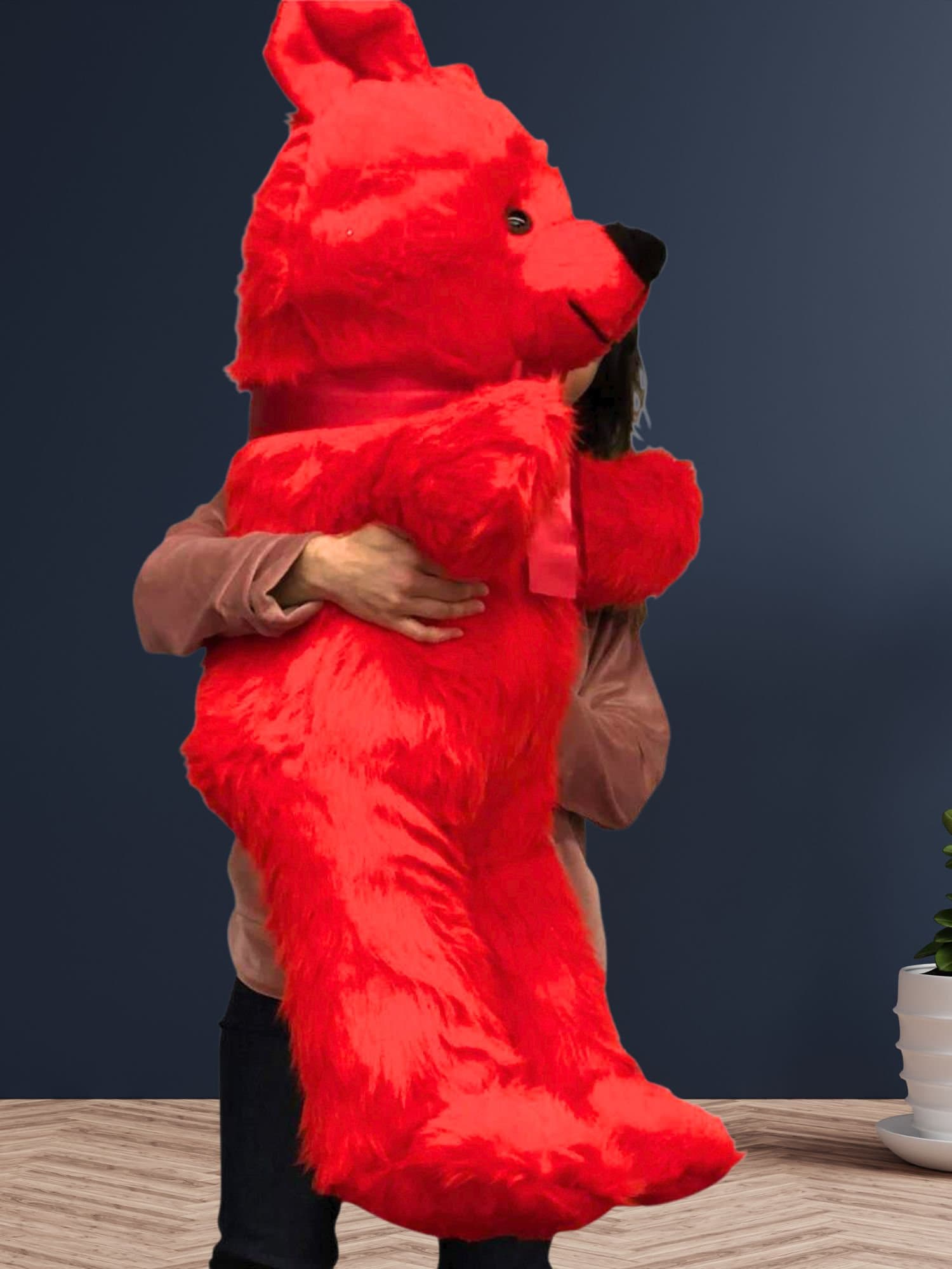 Jumbo Red Teddy Bear 46 Inches Big Plush Soft Stuffed Animal