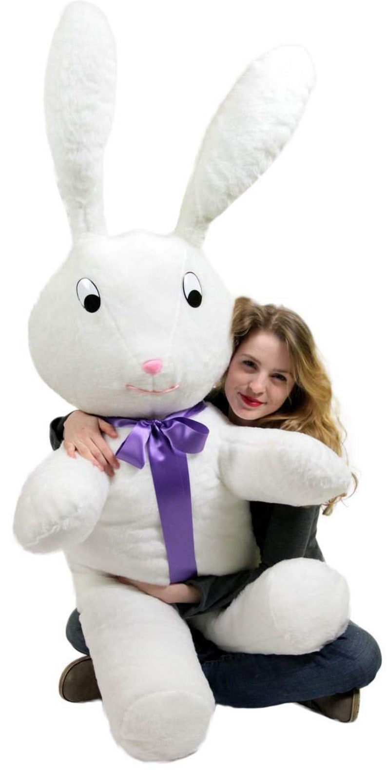 American Made Giant Stuffed Bunny 60 Inch Soft Big Plush 5 Etsy