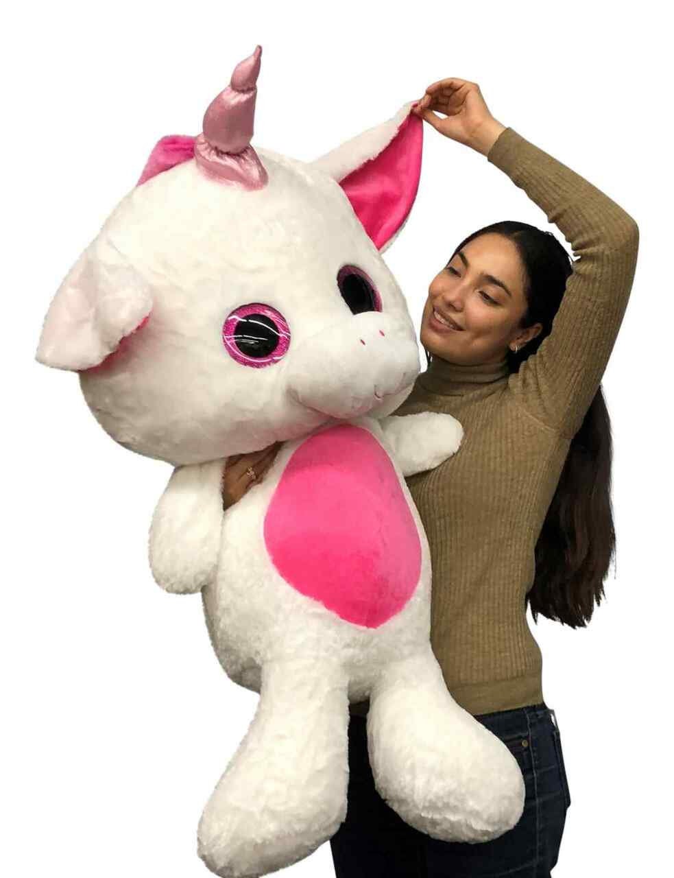 Giant Stuffed Unicorn 40 inches 102 cm Soft Big Plush Animal Etsy