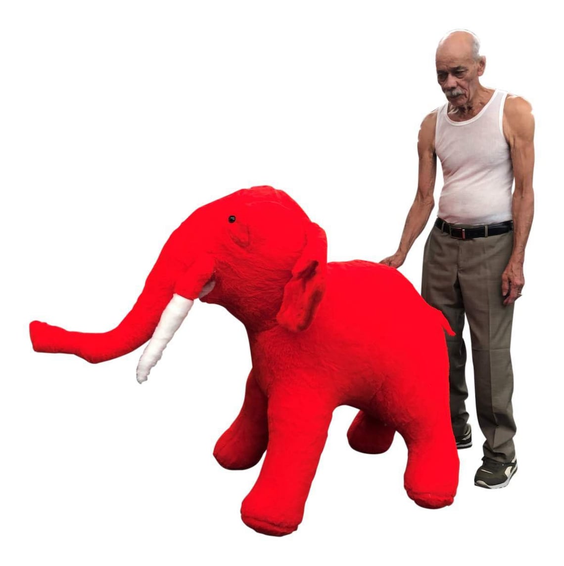 Big Plush® American Made Giant Stuffed Red Elephant 48 Inch Etsy