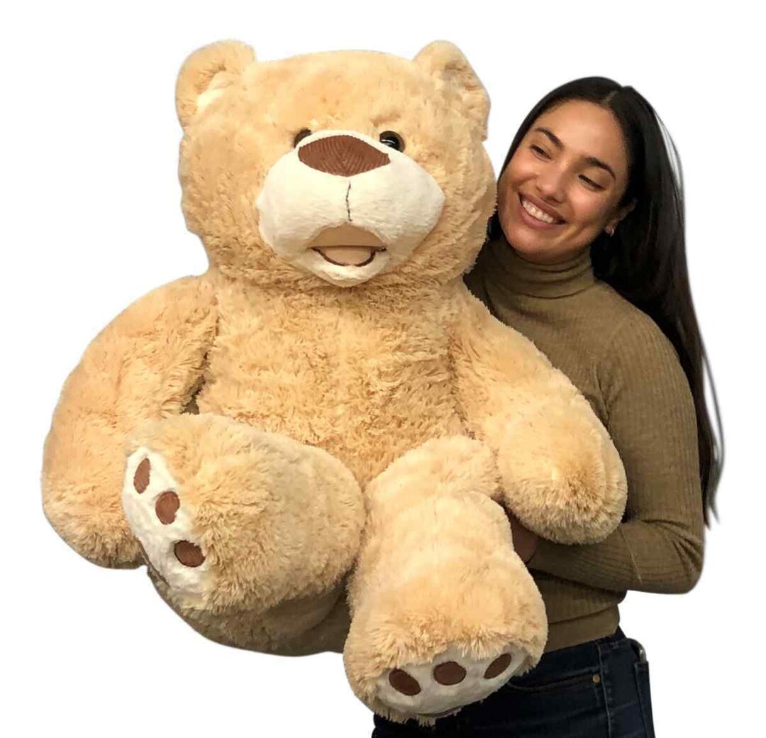 Giant 4 Foot Teddy Bear 48 Inches 122 Cm Soft Big Plush Huge Etsy