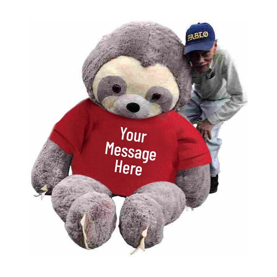 huge stuffed sloth