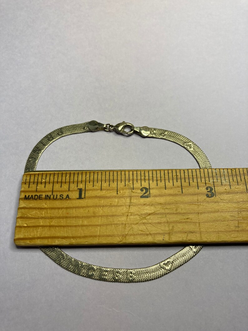 Sterling silver herringbone bracelet or anklet ?