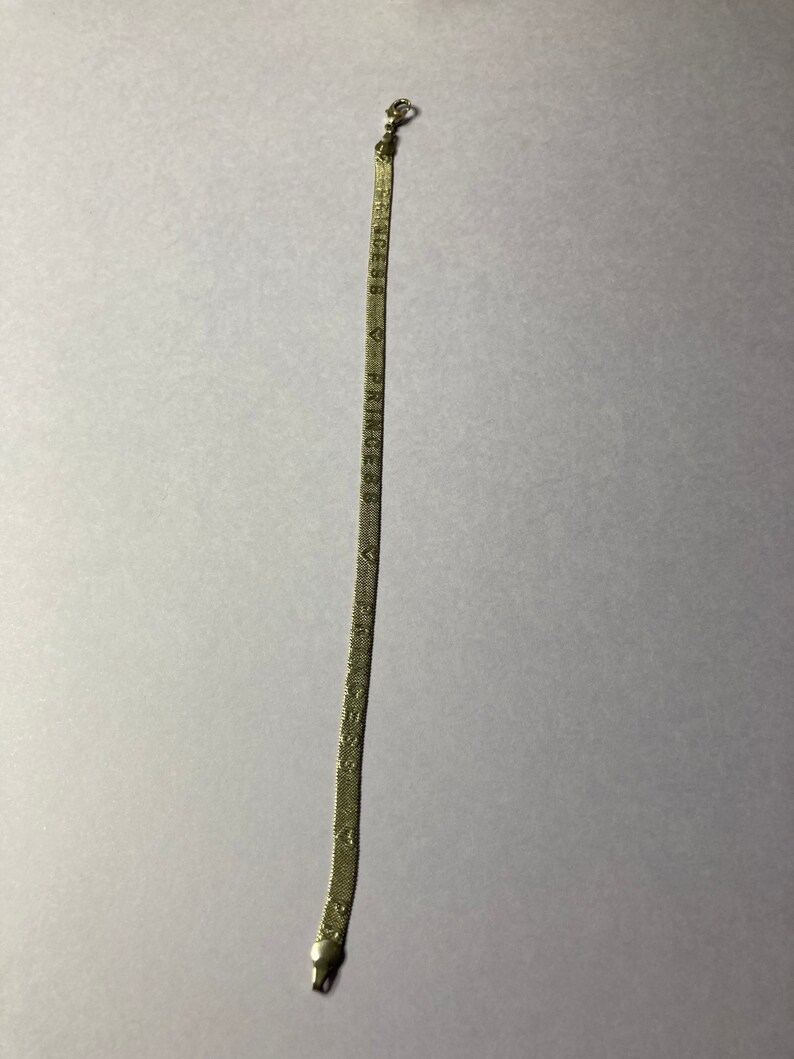 Sterling silver herringbone bracelet or anklet ?