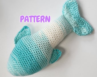 PATTERN/INSTRUCTIONS Catnip Fish Kicker Toy, Cat Toy Pattern, Fish Pattern, Crochet Fish Pattern, Cat Toy pattern, PDF Crochet Pattern