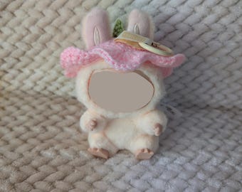 Crochet Flower Hat | Mini Keychain Doll | Handmade Accessory | Doll Cap