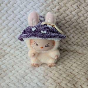 Crochet Mushroom Labubu Hat | Handmade Crochet Labubu Hat | Labubu Clothes Accessory | MushroomCore | Labubu Accessories