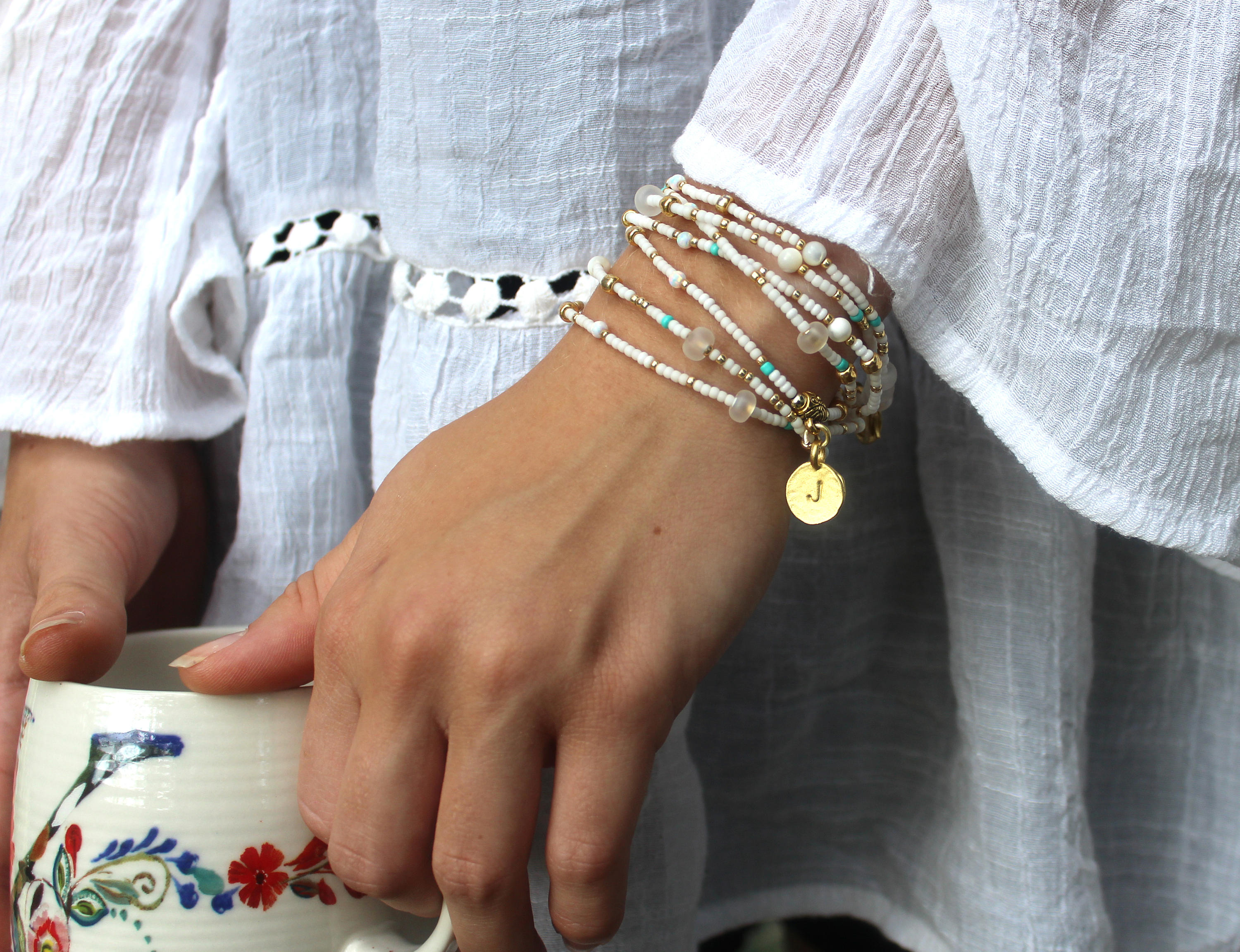 Opal Gemstone Bracelet//Personalized Jewelry//Beaded | Etsy