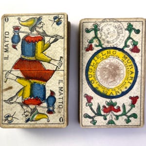 c.1904 Guglielmo Murari Tarot Piemontese 72/78 Karten Teilweise