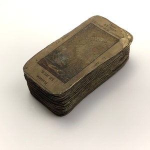Vers 1838-1850 Grand tarot égyptien d'Etteilla, 77/78 cartes