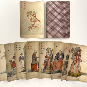c.1890 Grand Sybil des Salons Lenormand Tarjetas de adivinación París Francia 52/52