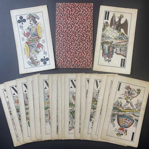 c.1885 Österreichische Tarock Tarot Josef Glanz 54/54 Wien