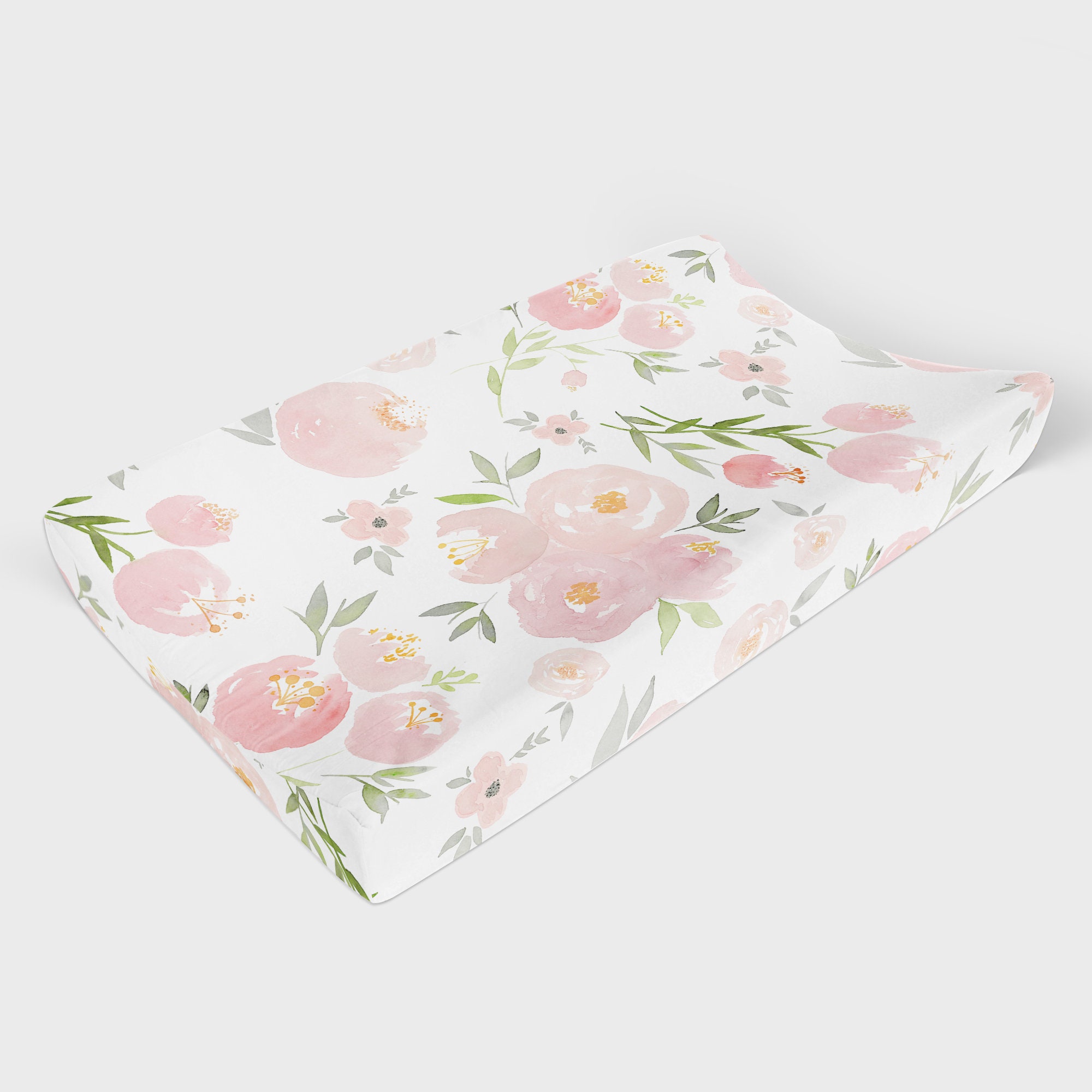 Nursery Decor Set Baby Bedding Bundle Floral Watercolor Etsy