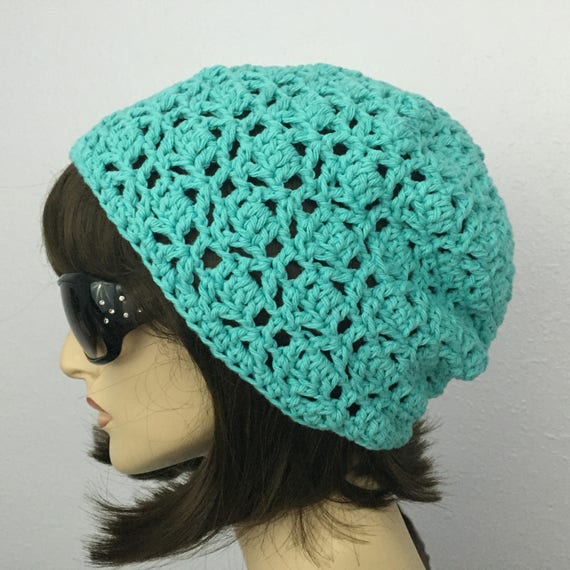 Women Crochet Summer Hat Women Summer Slouchy Beanie in  display picture 1