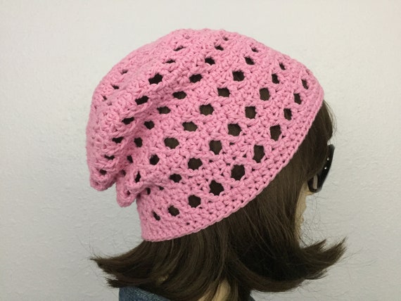 Women Crochet Summer Hat Women Summer Slouchy Beanie in 