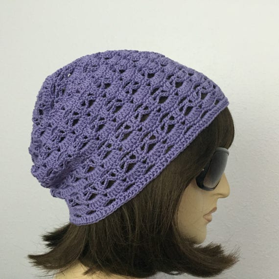 Womens Summer Crochet Hat Womens Summer Slouchy Beanie in  display picture 3