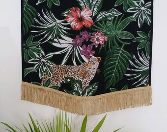 Wall Hanging, Tropical Print, Wall Decor, Wall Art