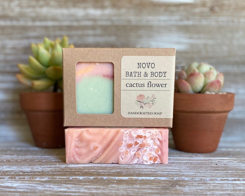 CACTUS FLOWER Shea Butter Soap Bar // Cold Process Shea ...