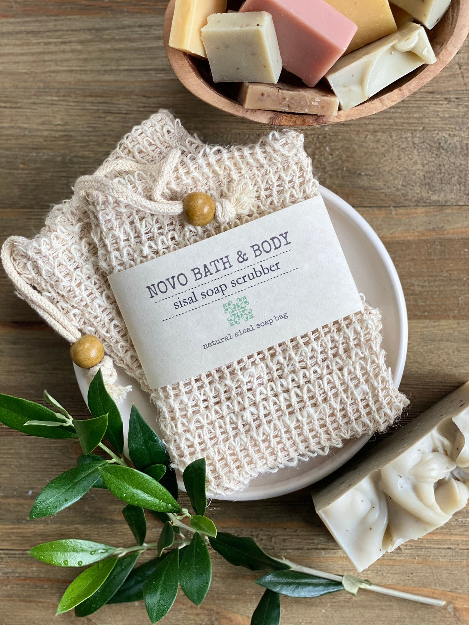 SISAL SOAP SCRUBBER / Soap Saver Bag / Compostable Zero