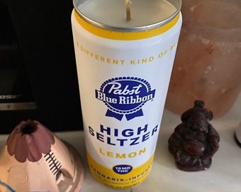 Lemon Lavender n’ Lit Candle