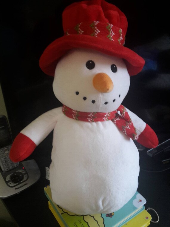 snowman teddy bear