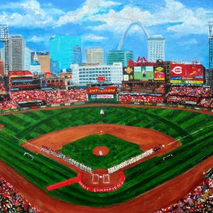 St. Cardinals Busch Stadium Original Print